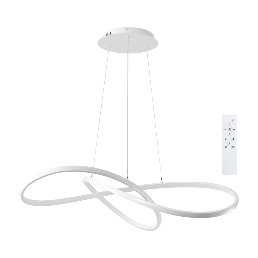 Brilagi - LED Stmívatelný lustr na lanku INFINITY LED/80W/230V 3000-6000K 80x80 cm bílá + dálkové ovládání