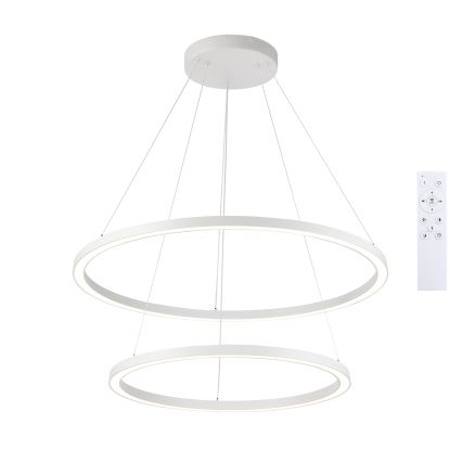 Brilagi - LED Stmívatelný lustr na lanku PORTOFINO LED/98W/230V 3000-6000K pr. 80 cm bílá + dálkové ovládání