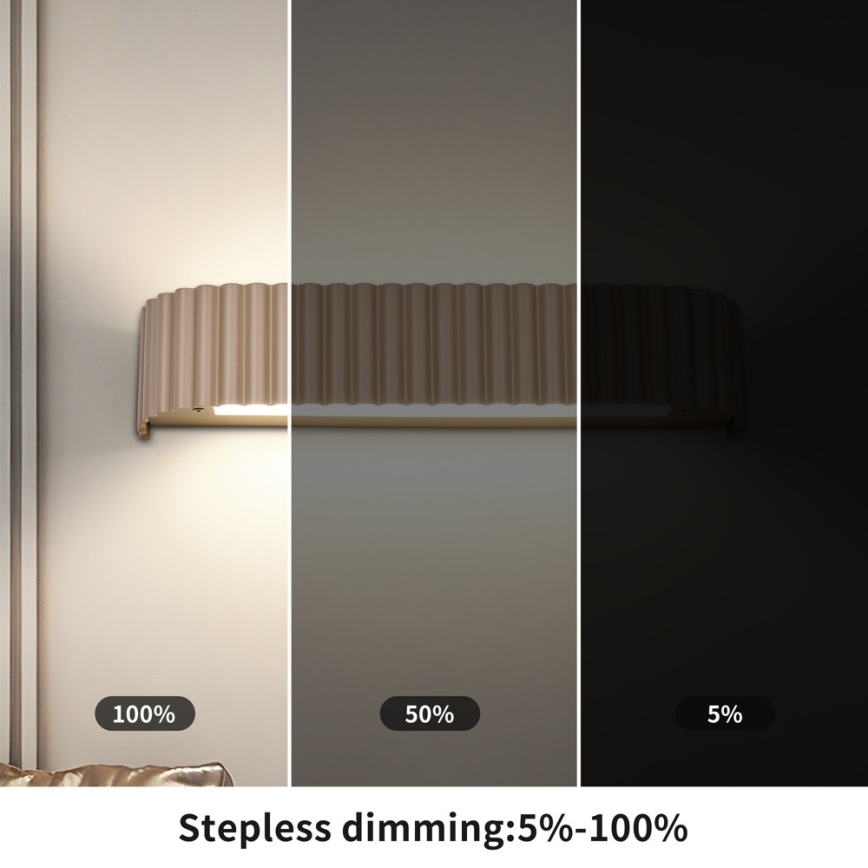 BRILAGI - LED Stmívatelné nástěnné svítidlo FALCON MODERN LED/14W/230V 3000-6000K 40 cm béžová + dálkové ovládání
