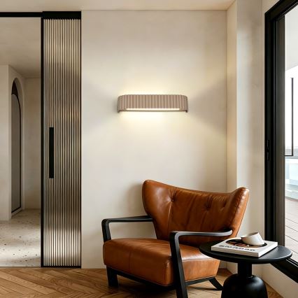 BRILAGI - LED Stmívatelné nástěnné svítidlo FALCON MODERN LED/14W/230V 3000-6000K 40 cm béžová + dálkové ovládání