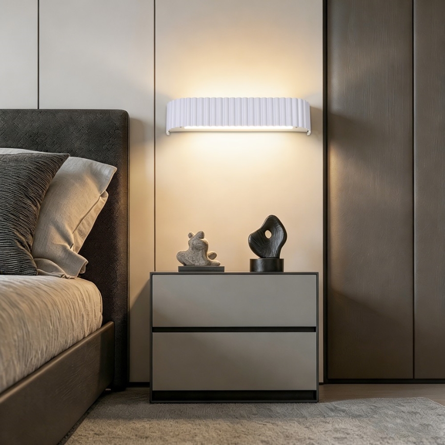 Brilagi - LED Stmívatelné nástěnné svítidlo FALCON MODERN LED/14W/230V 3000-6000K 40 cm bílá + dálkové ovládání