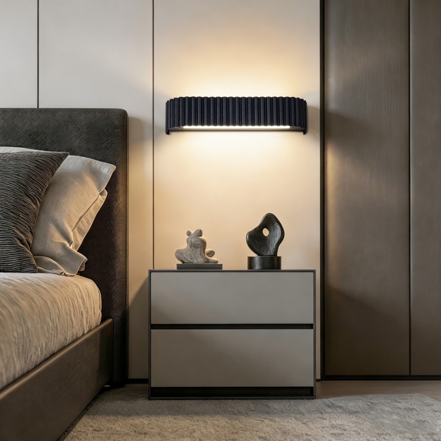 Brilagi - LED Stmívatelné nástěnné svítidlo FALCON MODERN LED/14W/230V 3000-6000K 40 cm černá + dálkové ovládání