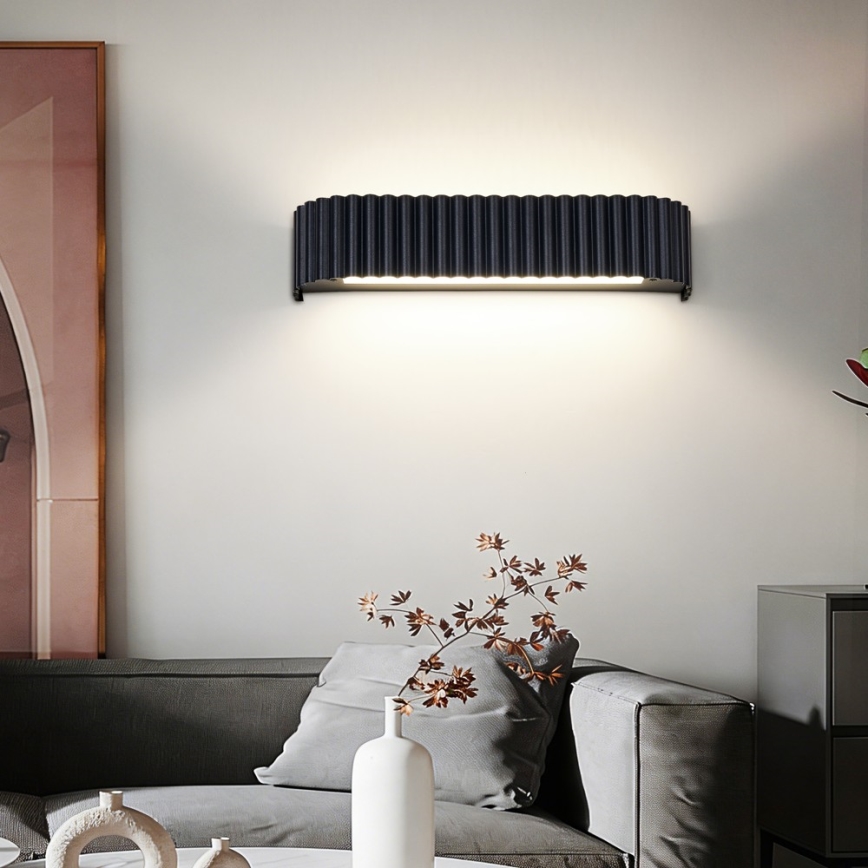 Brilagi - LED Stmívatelné nástěnné svítidlo FALCON MODERN LED/14W/230V 3000-6000K 40 cm černá + dálkové ovládání
