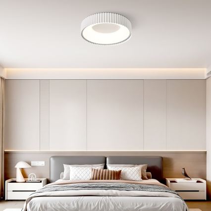 Brilagi - LED Stmívat. stropní svítidlo FALCON MODERN LED/30W/230V 3000-6000K 40 cm bílá + dálkové ovládání