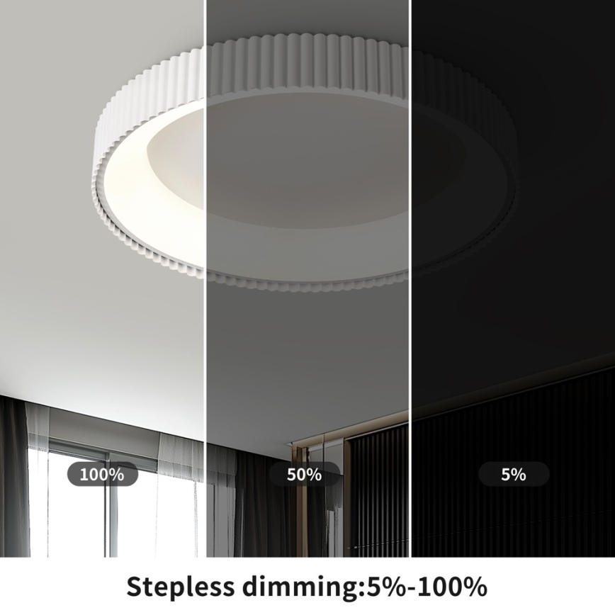 Brilagi - LED Stmívatelné stropní svítidlo FALCON MODERN LED/54W/230V 3000-6000K 60 cm bílá + dálkové ovládání