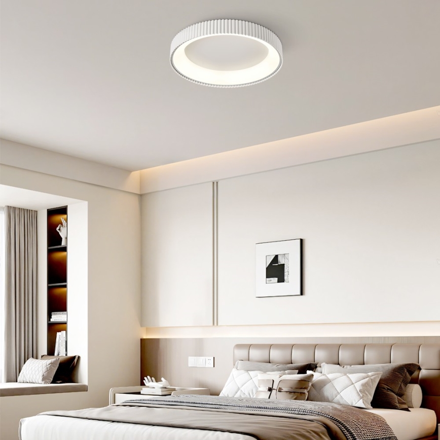Brilagi - LED Stmívatelné stropní svítidlo FALCON MODERN LED/54W/230V 3000-6000K 60 cm bílá + dálkové ovládání