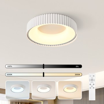 Brilagi - LED Stmívat. stropní svítidlo FALCON MODERN LED/30W/230V 3000-6000K 40 cm bílá + dálkové ovládání