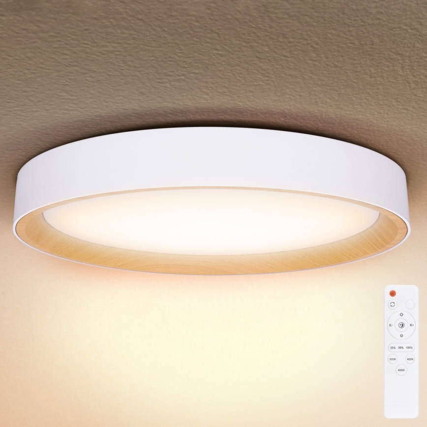 Brilagi - LED Stmívatelné stropní svítidlo LARIOS LED/72W/230V bílá pr. 59 cm + dálkové ovládání