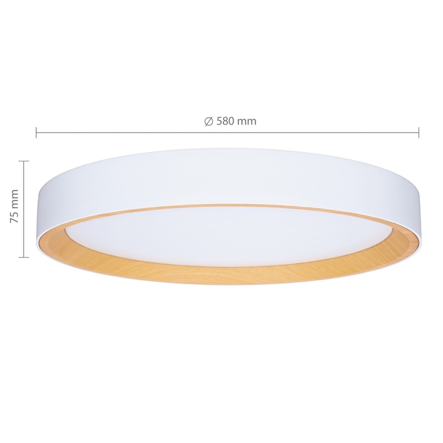 Brilagi - LED Stmívatelné stropní svítidlo LARIOS LED/72W/230V bílá pr. 59 cm + dálkové ovládání