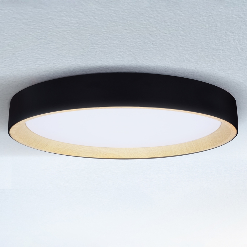 Brilagi - LED Stmívatelné stropní svítidlo LARIOS LED/72W/230V 3000-6500K černá pr. 59 cm + dálkové ovládání