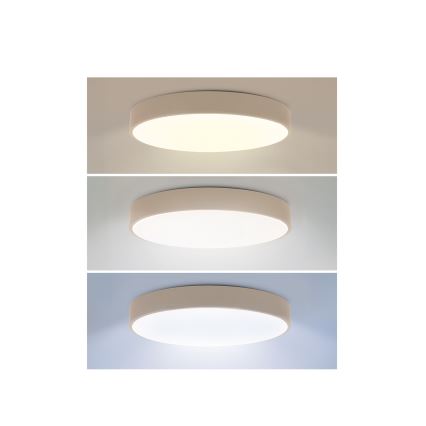 Brilagi - LED Stmívatelné stropní svítidlo POOL LED/36W/230V 3000-6000K pr. 30 cm béžová + dálkové ovládání
