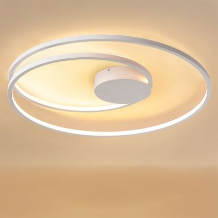 Brilagi - LED Stmívatelné stropní svítidlo TWISTER LED/105W/230V 3000-6000K pr. 100 cm bílá + dálkové ovládání