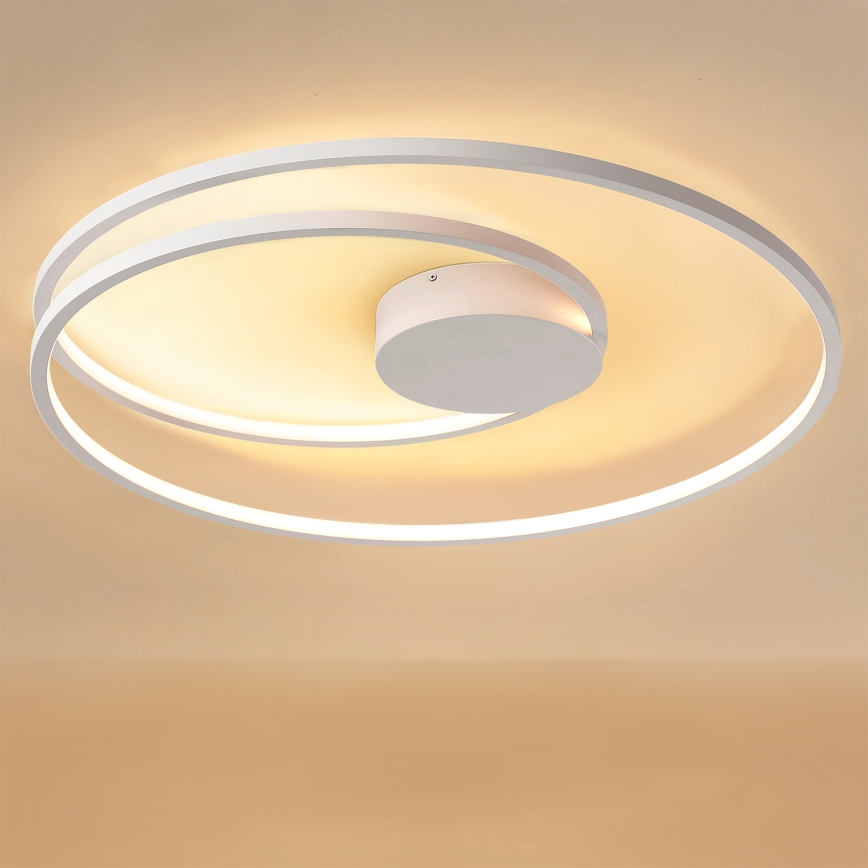 Brilagi - LED Stmívatelné stropní svítidlo TWISTER LED/105W/230V 3000-6000K pr. 100 cm bílá + dálkové ovládání
