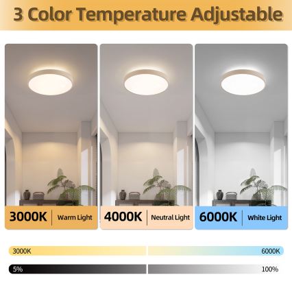 Brilagi - LED Stmívatelné stropní svítidlo GLASS POOL DOUBLE LED/48W/230V 3000-6000K 40 cm béžová + dálkové ovládání