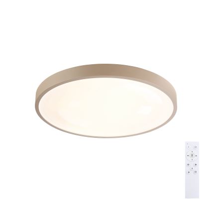 Brilagi - LED Stmívatelné stropní svítidlo GLASS POOL DOUBLE LED/48W/230V 3000-6000K 40 cm béžová + dálkové ovládání