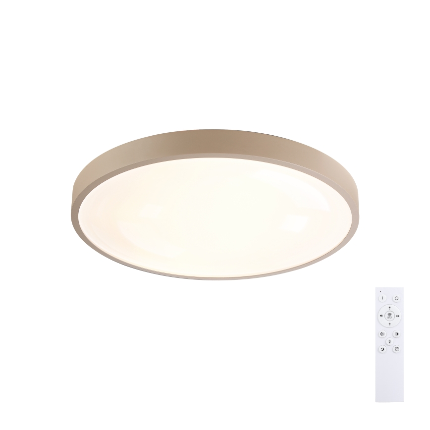 Brilagi - LED Stmívatelné stropní svítidlo GLASS POOL DOUBLE LED/48W/230V 3000-6000K 40 cm béžová + dálkové ovládání