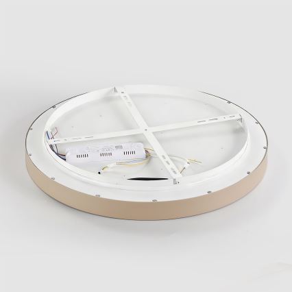 Brilagi - LED Stmívatelné stropní svítidlo GLASS POOL DOUBLE LED/48W/230V 3000-6000K 40 cm béžová + dálkové ovládání