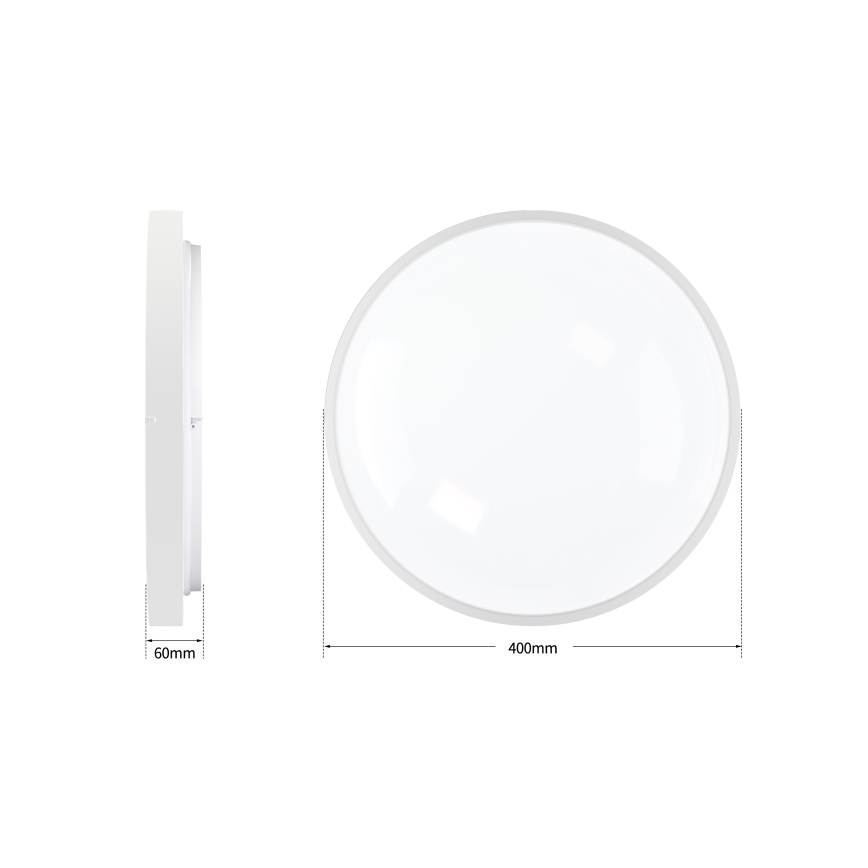 Brilagi - LED Stmívatelné stropní svítidlo GLASS POOL DOUBLE LED/48W/230V 3000-6000K 40 cm bílá + dálkové ovládání