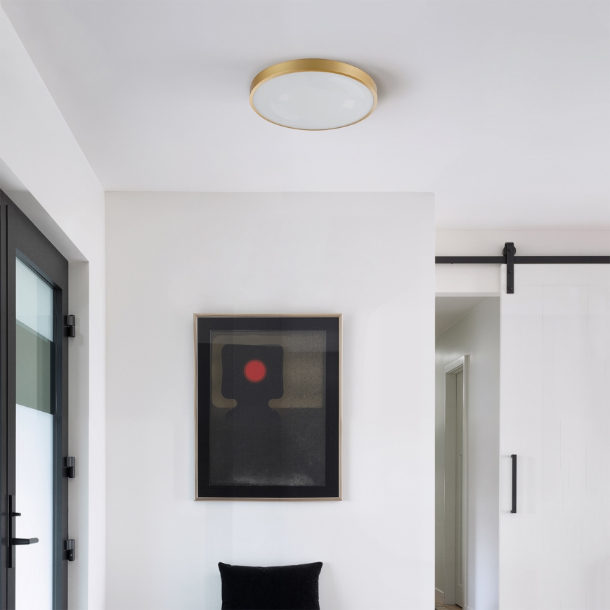 Brilagi - LED Stmívatelné stropní svítidlo GLASS POOL DOUBLE LED/48W/230V 3000-6000K 40 cm zlatá + dálkové ovládání