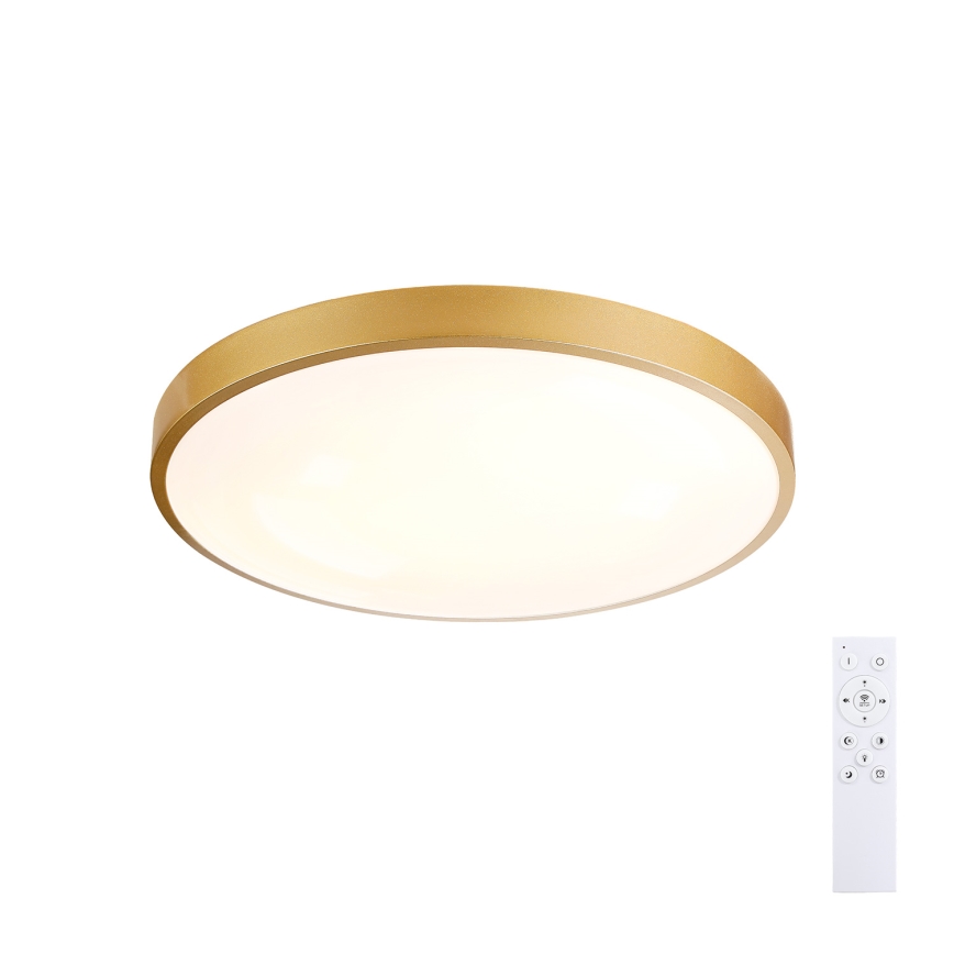 Brilagi - LED Stmívatelné stropní svítidlo GLASS POOL DOUBLE LED/48W/230V 3000-6000K 40 cm zlatá + dálkové ovládání