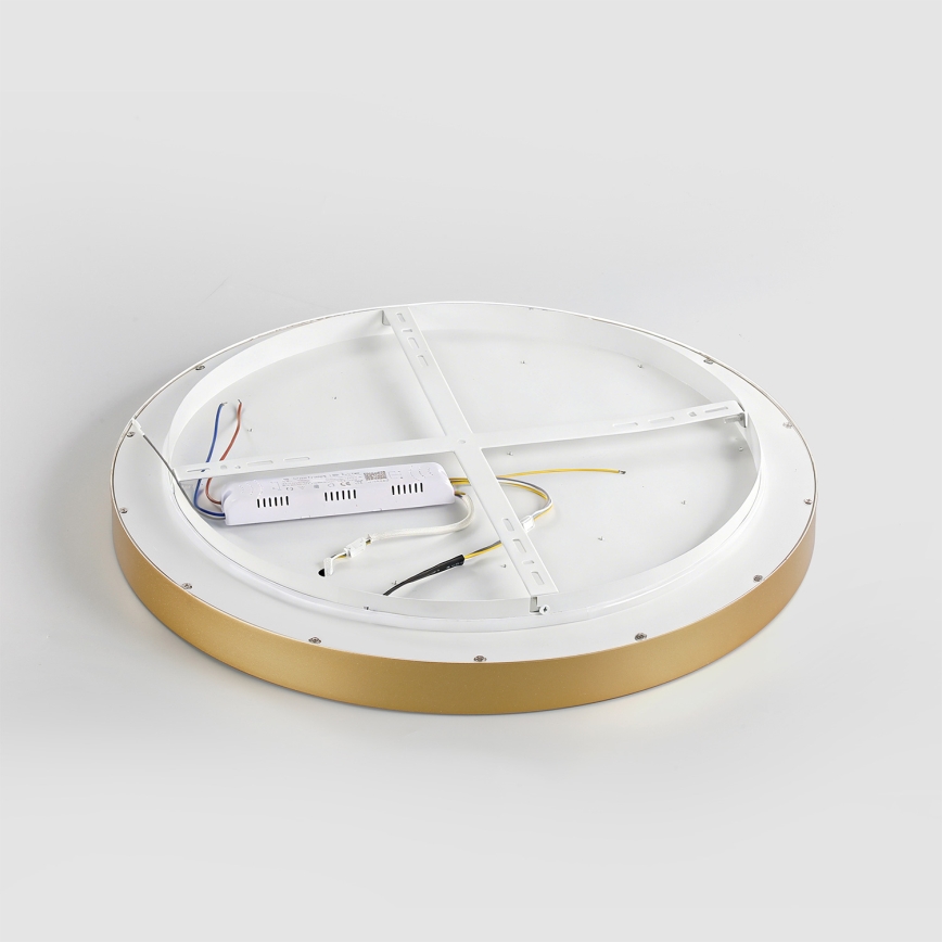 Brilagi - LED Stmívatelné stropní svítidlo GLASS POOL DOUBLE LED/48W/230V 3000-6000K 40 cm zlatá + dálkové ovládání