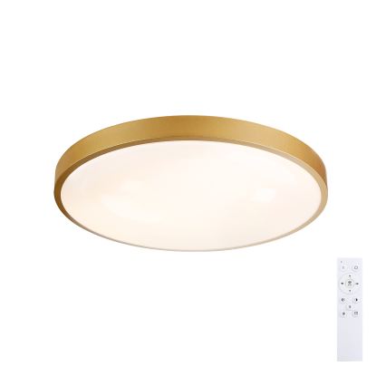 Brilagi - LED Stmívatelné stropní svítidlo GLASS POOL DOUBLE LED/60W/230V 3000-6000K pr. 50 cm zlatá + dálkové ovládání