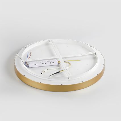 Brilagi - LED Stmívatelné stropní svítidlo GLASS POOL DOUBLE LED/60W/230V 3000-6000K pr. 50 cm zlatá + dálkové ovládání