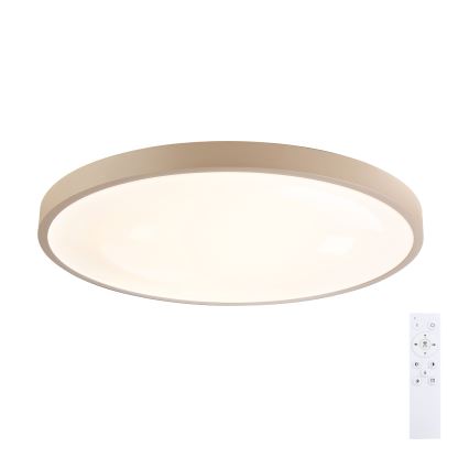 Brilagi - LED Stmívatelné stropní svítidlo GLASS POOL DOUBLE LED/80W/230V 3000-6000K 60 cm béžová + dálkové ovládání
