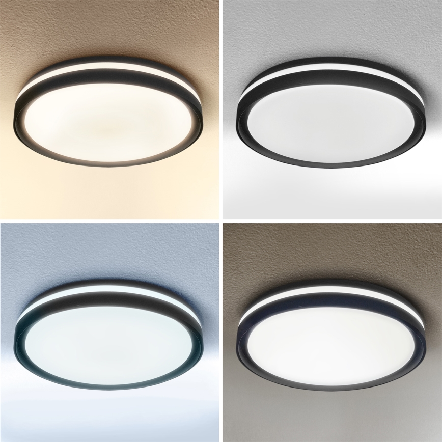 Brilagi - LED Stmívatelné stropní svítidlo NAOMI LED/48W/230V 3000-6500K pr. 39 cm černá + dálkové ovládání