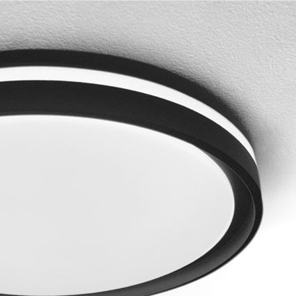 Brilagi - LED Stmívatelné stropní svítidlo NAOMI LED/48W/230V 3000-6500K pr. 39 cm černá + dálkové ovládání
