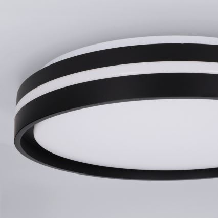 Brilagi - LED Stmívatelné stropní svítidlo NAOMI LED/48W/230V 3000-6500K pr. 39 cm černá + dálkové ovládání