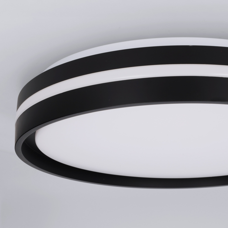 Brilagi - LED Stmívatelné stropní svítidlo NAOMI LED/48W/230V 3000-6500K pr. 39 cm černá + dálkové ovládání