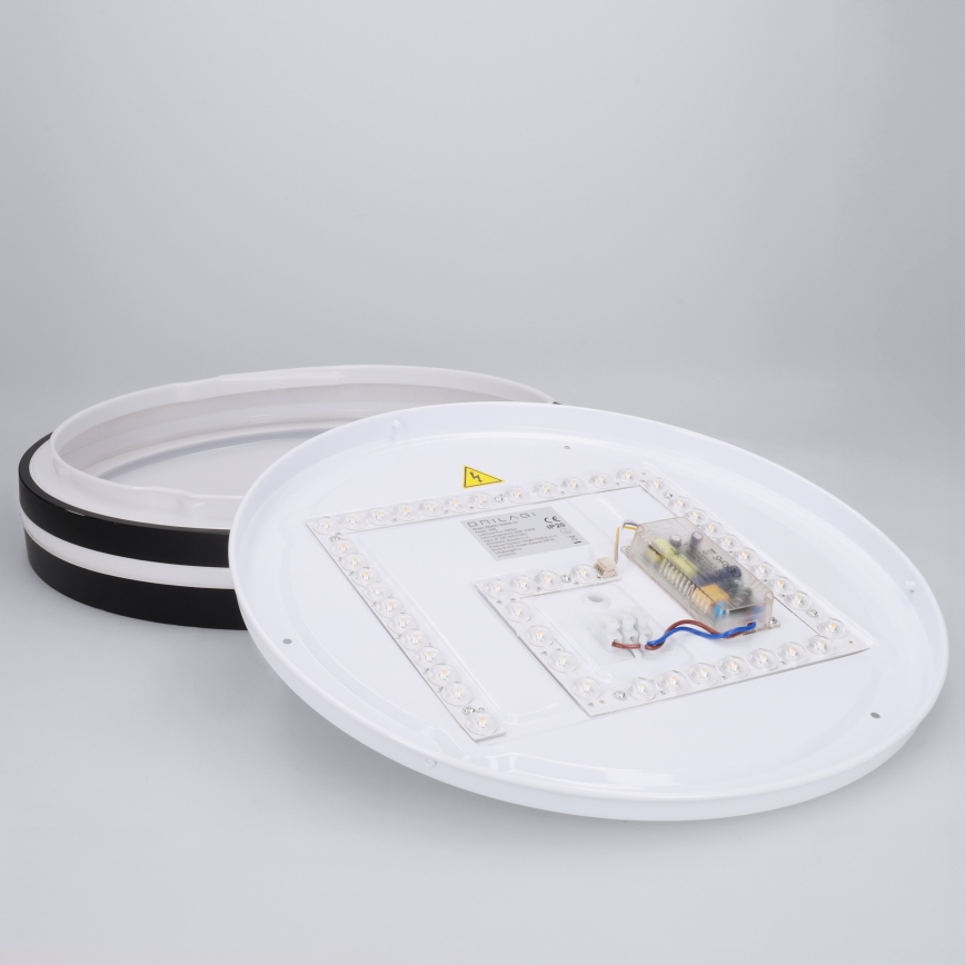 Brilagi - LED Stmívatelné stropní svítidlo NAOMI LED/48W/230V 3000-6500K pr. 39 cm černá + dálkové ovládání