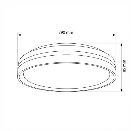 Brilagi - LED Stmívatelné stropní svítidlo NAOMI LED/48W/230V 3000-6500K pr. 39 cm černá + dálkové ovládání