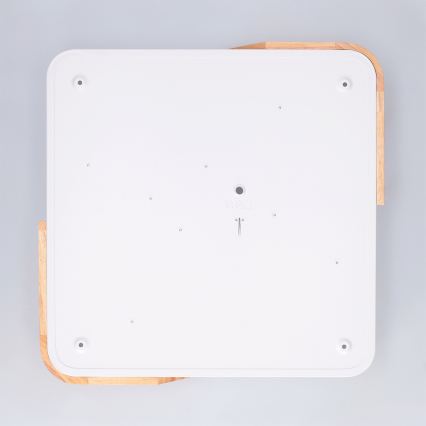 Brilagi - LED Stmívatelné stropní svítidlo PILANA LED/48W/230V 3000-6500K dub/bílá 42x42 cm + dálkové ovládání