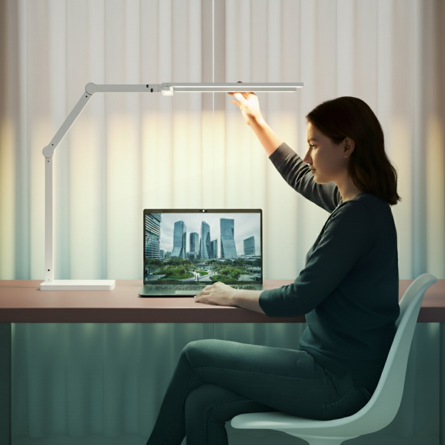 Brilagi - LED Stmívatelná dotyková stolní lampa VARIO LED/24W/230V 3000-6500K CRI 92 bílá