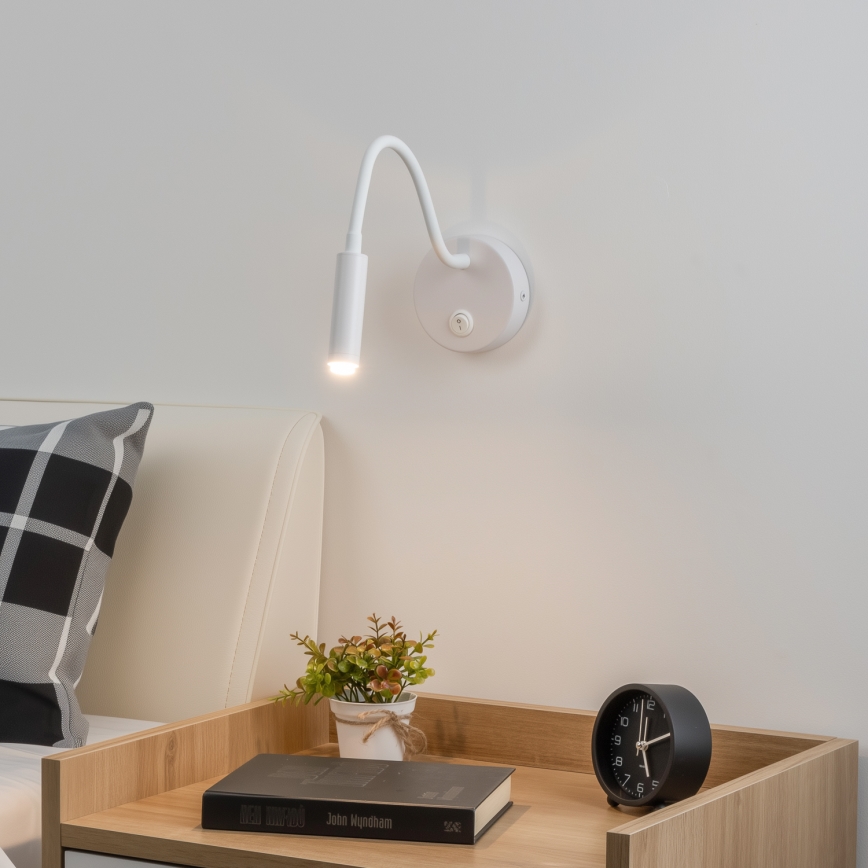 Brilagi - LED Stmívatelná flexibilní nástěnná lampa MAYA 1xG9/4W/230V bílá 2700-6500K Wi-Fi Tuya