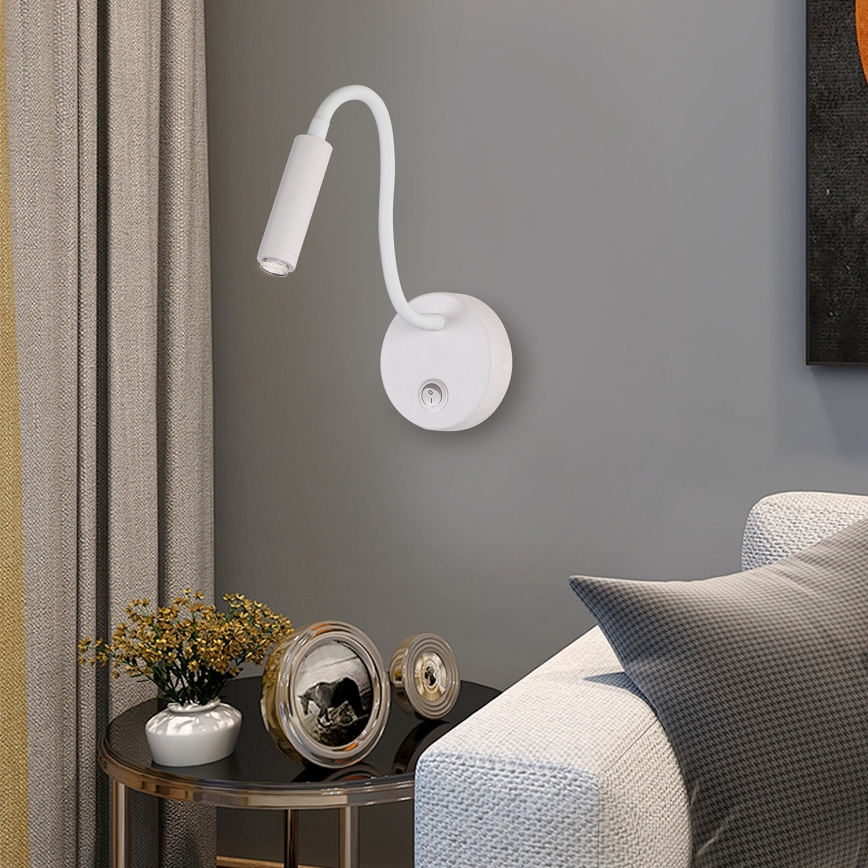 Brilagi - LED Stmívatelná flexibilní nástěnná lampa MAYA 1xG9/4W/230V bílá 2700-6500K Wi-Fi Tuya