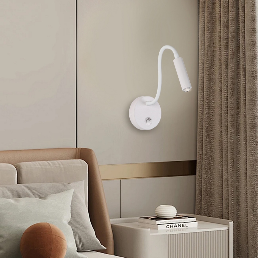 Brilagi - LED Stmívatelná flexibilní nástěnná lampa MAYA 1xG9/4W/230V bílá 2700-6500K Wi-Fi Tuya