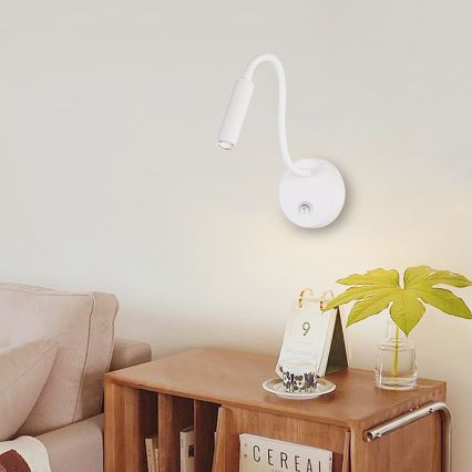Brilagi - LED Stmívatelná flexibilní nástěnná lampa MAYA 1xG9/4W/230V bílá 2700-6500K Wi-Fi Tuya
