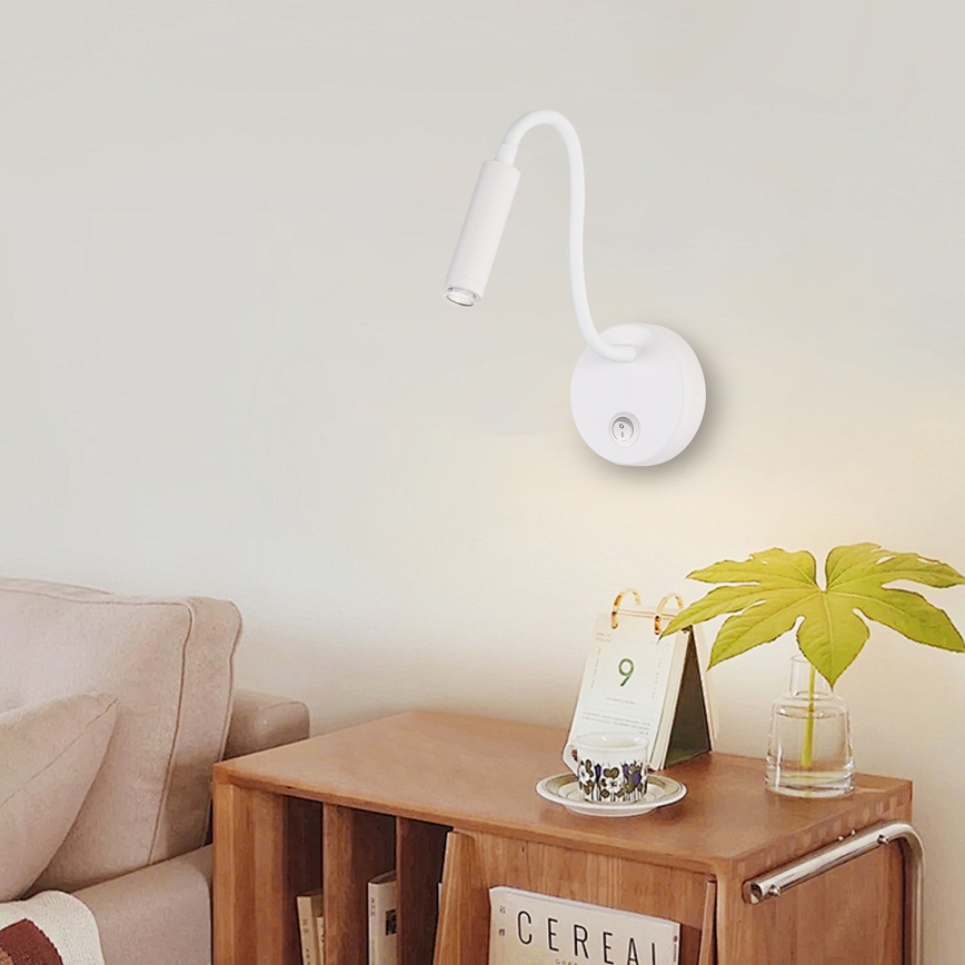 Brilagi - LED Stmívatelná flexibilní nástěnná lampa MAYA 1xG9/4W/230V bílá 2700-6500K Wi-Fi Tuya