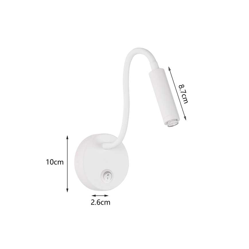 Brilagi - LED Stmívatelná flexibilní nástěnná lampa MAYA 1xG9/4W/230V bílá 2700-6500K Wi-Fi Tuya