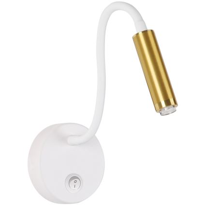 Brilagi - LED Stmívatelná flexibilní nástěnná lampa MAYA 1xG9/4W/230V bílá/zlatá 2700-6500K Wi-Fi Tuya