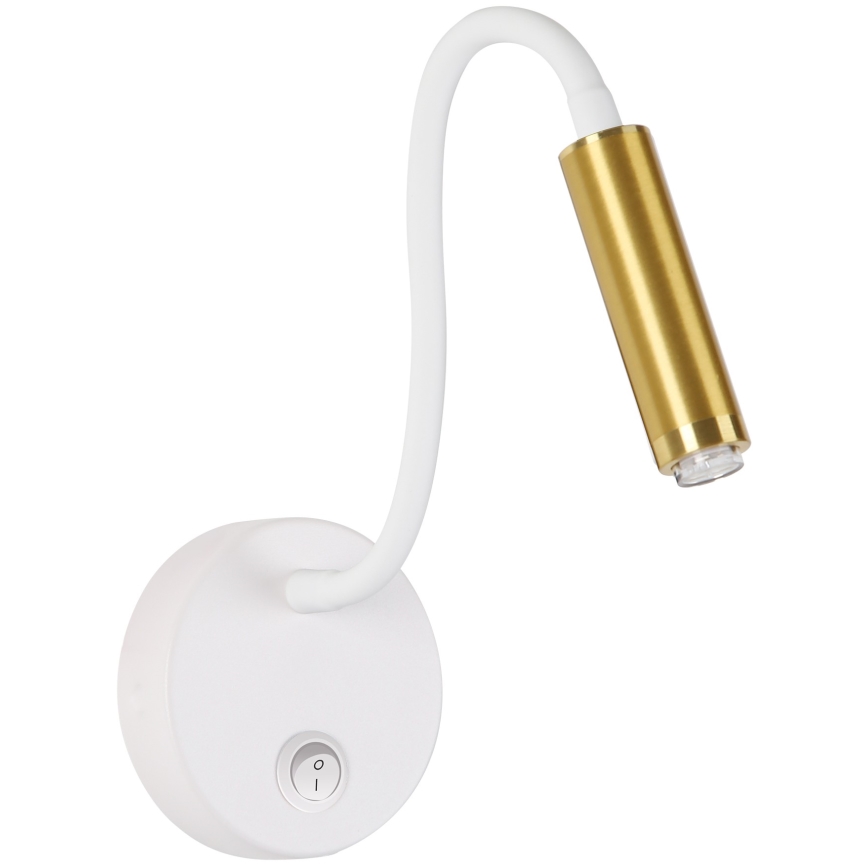 Brilagi - LED Stmívatelná flexibilní nástěnná lampa MAYA 1xG9/4W/230V bílá/zlatá 2700-6500K Wi-Fi Tuya
