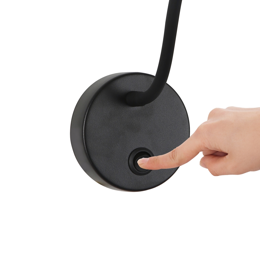Brilagi - LED Stmívatelná flexibilní nástěnná lampa MAYA 1xG9/4W/230V černá 2700-6500K Wi-Fi Tuya
