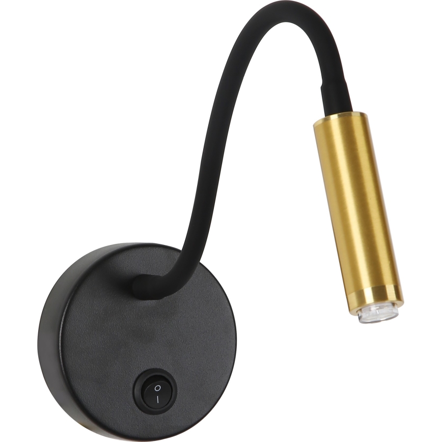 Brilagi - LED Stmívatelná flexibilní nástěnná lampa MAYA 1xG9/4W/230V černá/zlatá 2700-6500K Wi-Fi Tuya