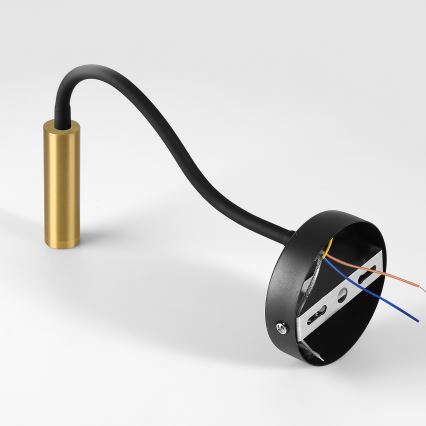 Brilagi - LED Stmívatelná flexibilní nástěnná lampa MAYA 1xG9/4W/230V černá/zlatá 2700-6500K Wi-Fi Tuya
