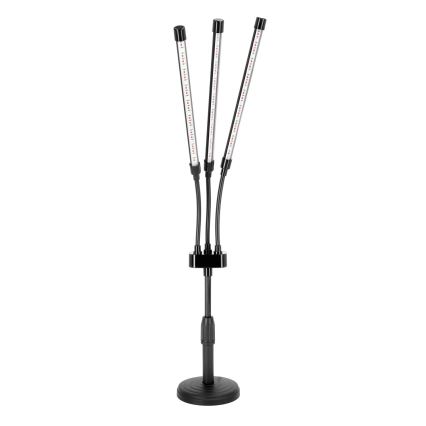 Brilagi - LED Stmívatelná flexibilní stolní lampa pro pěstování rostlin VITABLOOM 3xLED/10W/230V černá