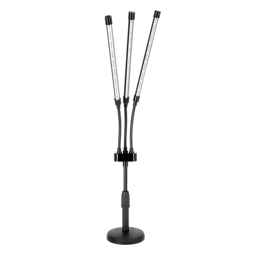 Brilagi - LED Stmívatelná flexibilní stolní lampa pro pěstování rostlin VITABLOOM 3xLED/10W/230V černá