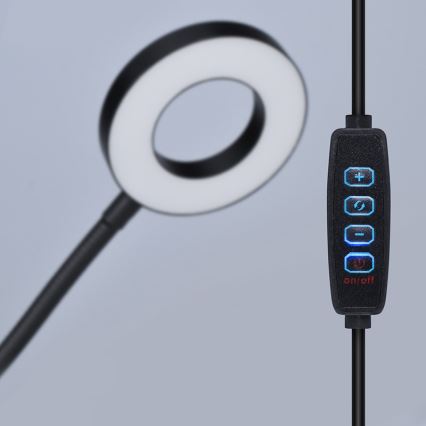 Brilagi -LED Stmívatelná lampa s klipem ORBELA LED/8W/5V 3000/4000/5000K černá